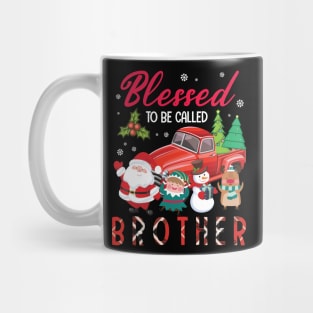 Blessed To Be Called Brother Merry Christmas Xmas Noel Day Mug